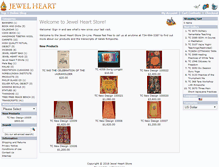 Tablet Screenshot of jewelheartstore.com